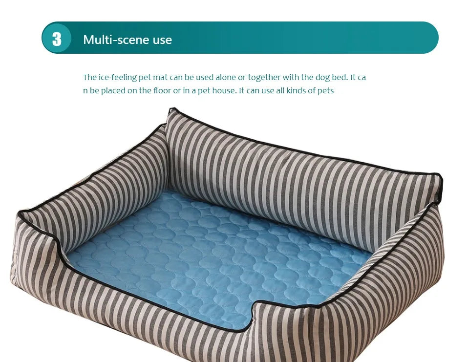 Pets Cooling Mat Summer Pet Cold Bed Extra Large For Small Big Dogs Pet Accessories Cat Durable Blanket Sofa Cat Ice Pad Blanket