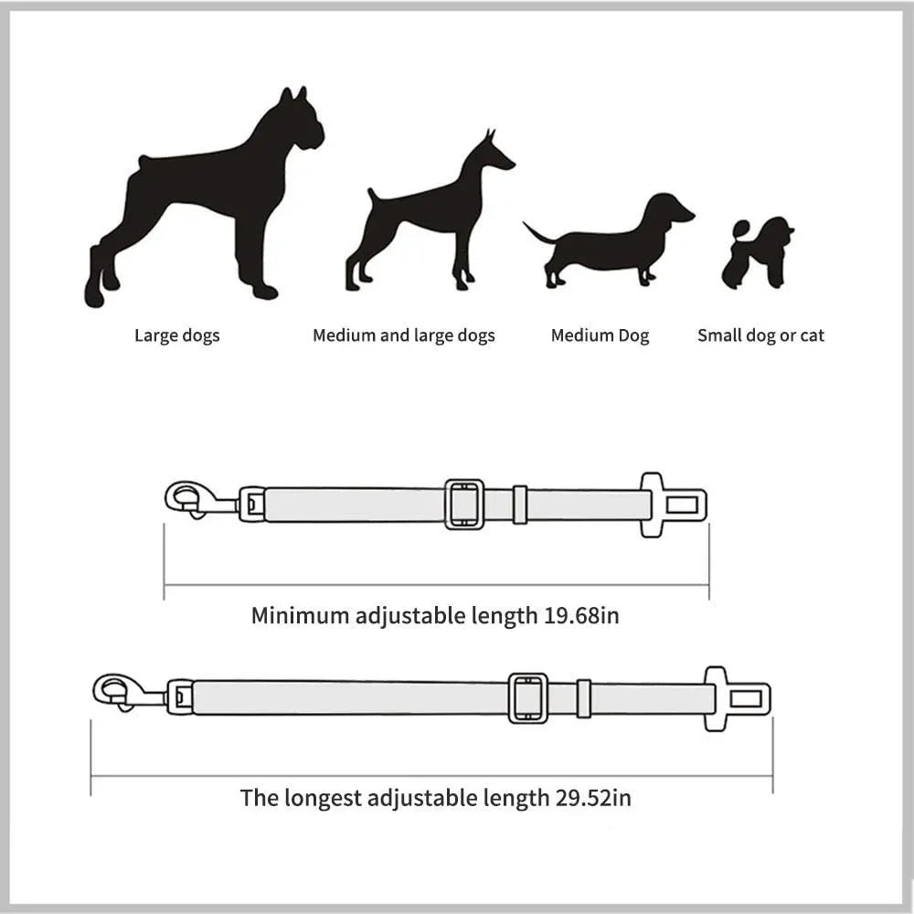 Adjustable Pet Cat Dog Car Seat Belt Pet