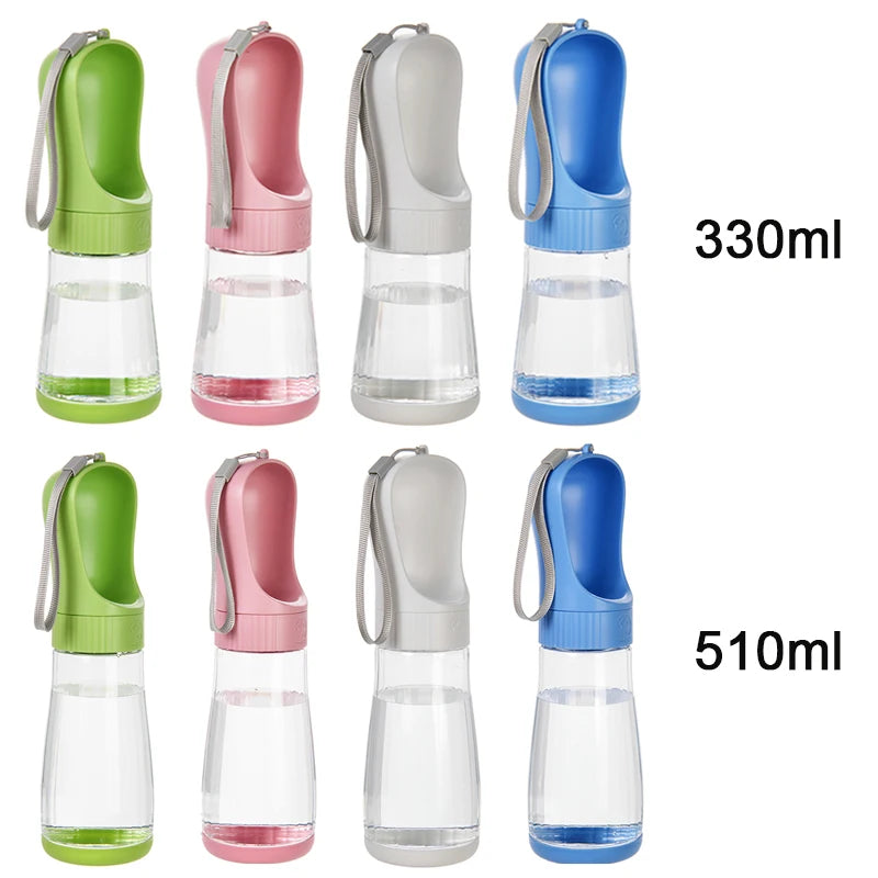 2- in-1 Portable Dog Water Bottle - Leakproof and Travel Ready