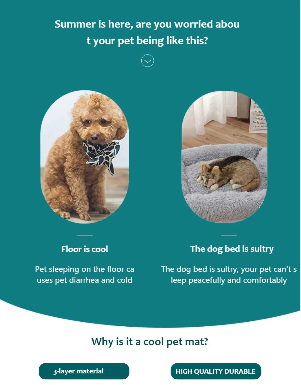 Pets Cooling Mat Summer Pet Cold Bed Extra Large For Small Big Dogs Pet Accessories Cat Durable Blanket Sofa Cat Ice Pad Blanket