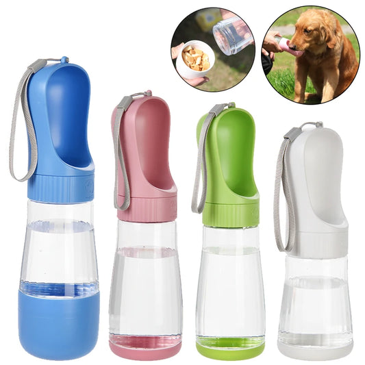 2- in-1 Portable Dog Water Bottle - Leakproof and Travel Ready